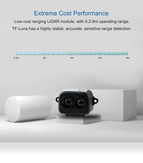 Lidar Range Finder Sensor Module TF-Luna, Single-Point Micro Ranging Module 0.2 to 8m — Laser Rangefinders, MakerFocus