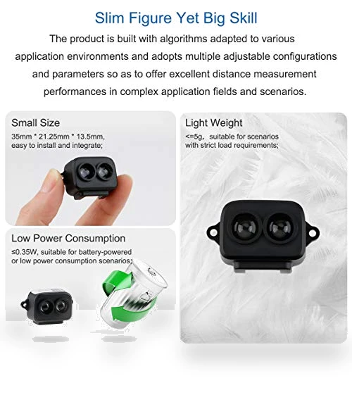 Lidar Range Finder Sensor Module TF-Luna, Single-Point Micro Ranging Module 0.2 to 8m — Laser Rangefinders, MakerFocus