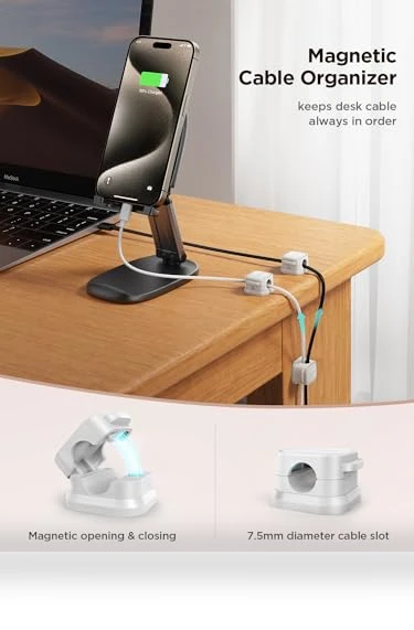 Magnetic Cable Clips — Cable Security, JOYROOM