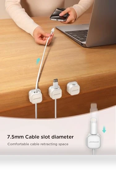 Magnetic Cable Clips — Cable Security, JOYROOM