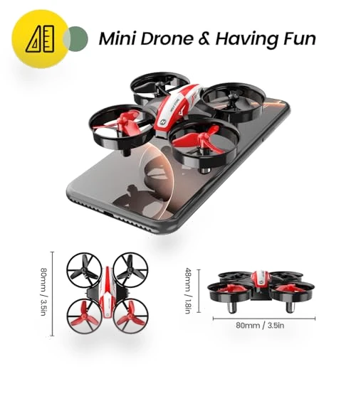 Mini Drone for Kids and Beginners with Auto Hovering and 3D Flips — Flying Toys, Holy Stone
