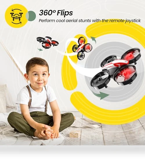 Mini Drone for Kids and Beginners with Auto Hovering and 3D Flips — Flying Toys, Holy Stone