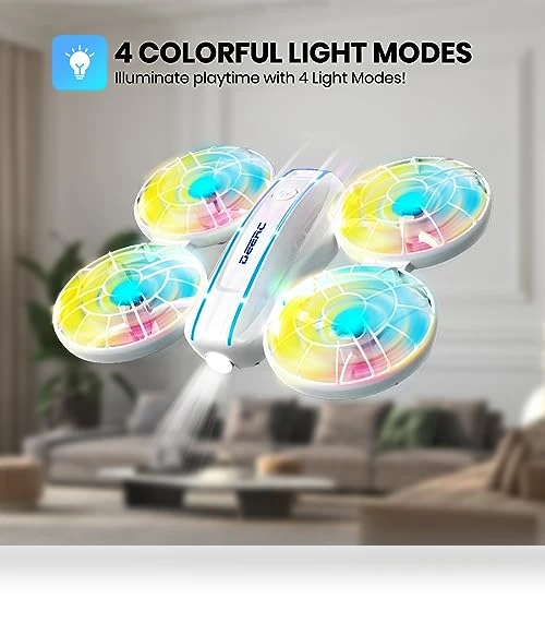 Mini Drone with LED Lights for Kids — Flying Toys, DEERC