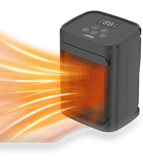 Portable Ceramic Space Heater with Adjustable Thermostat — Portable Heating Solutions, JNDRO