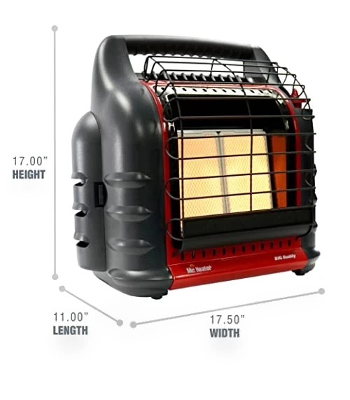 Portable LP Gas Heater 4000 to 18000 BTU with Dual Tank Connection — Portable Propane Heaters, Mr. Heater