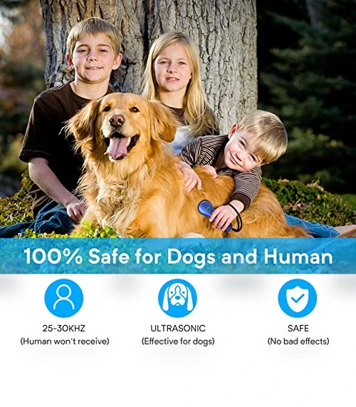 Ultrasonic Dog Bark Deterrent, Rechargeable Anti Barking Device for Dogs — Sonic Deterrents, Ahwhg