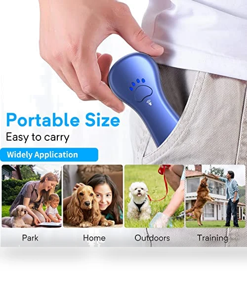 Ultrasonic Dog Bark Deterrent, Rechargeable Anti Barking Device for Dogs — Sonic Deterrents, Ahwhg