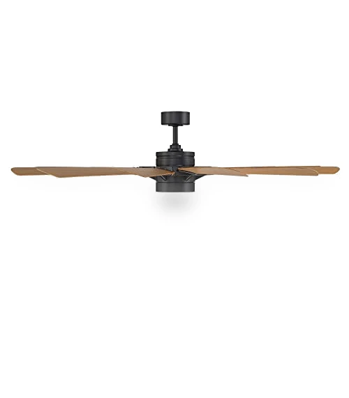 12-Blade Smart Home Ceiling Fan with LED Light Kit — Ceiling Fan Wall Controls, WAC Lighting