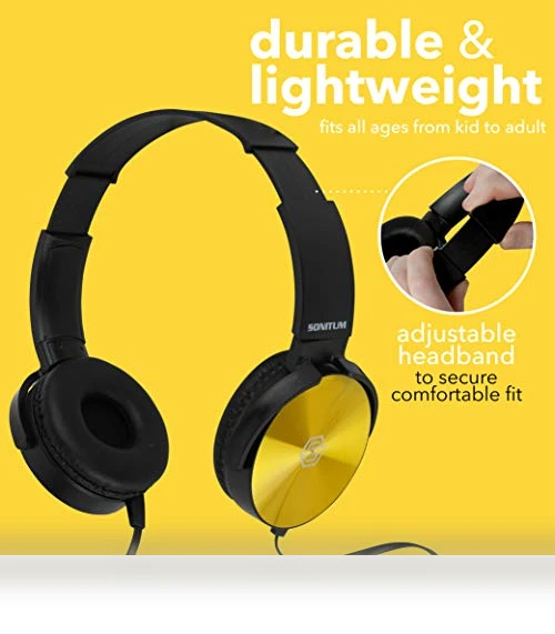 Classroom Headphones Bulk 5 Pack — In-Ear Headphones, Sonitum