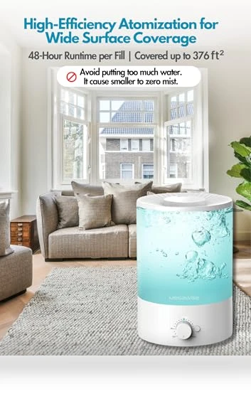 Cool Mist Humidifier — Air Moisturizers, MEGAWISE