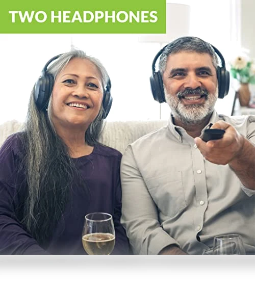 Dual Wireless Headphones for TV Watching — Over-Ear Headphones, Avantree