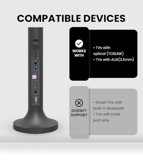 Dual Wireless Headphones for TV Watching — Over-Ear Headphones, Avantree