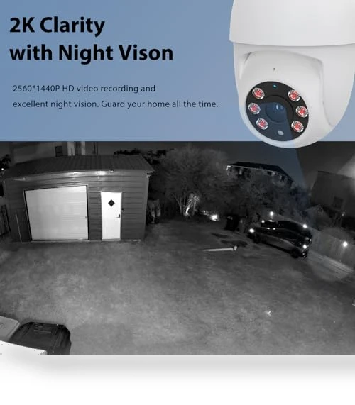 Floodlight Camera Outdoor — Smart Home Security, iMaihom