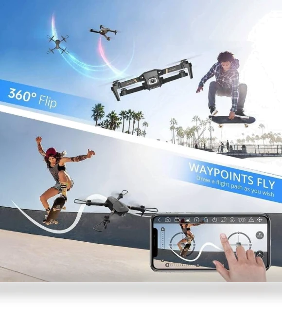 Foldable Mini Drone with Camera — Drones, 4DRC