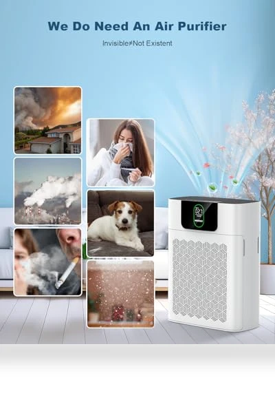 HEPA Air Purifier for Large Rooms — Activated Carbon Air Purifiers, WESTHEY