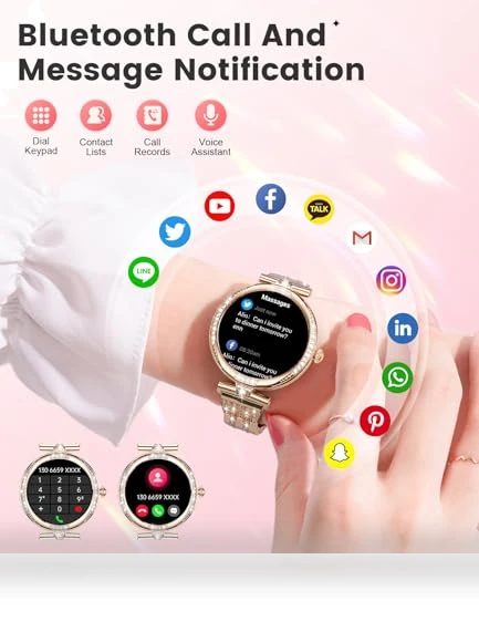 Smart Watch with Diamonds for Women — Smartwatches, LIGE