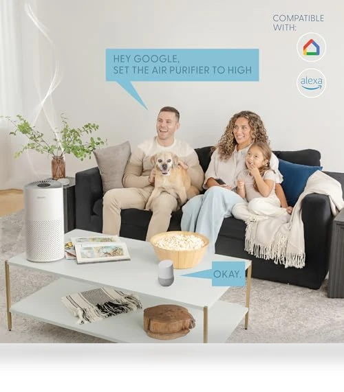 Smart WiFi & Voice Control True HEPA Air Purifier — Activated Carbon Air Purifiers, BlissAer
