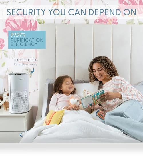 Smart WiFi & Voice Control True HEPA Air Purifier — Activated Carbon Air Purifiers, BlissAer