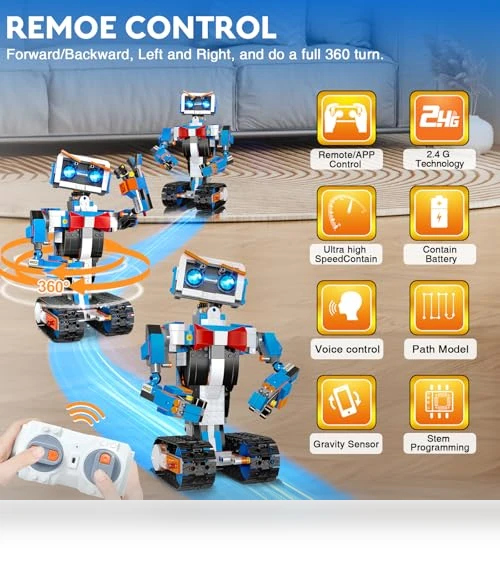 STEM Building Robot Toys for Kids — Construction Kits, Anysun
