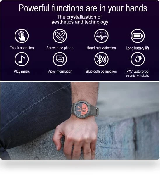 Smartwatch with True Wireless Earbuds — Wearable Accessories, Aipower