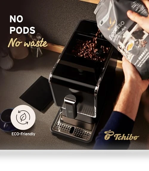 Automatic Espresso & Coffee Machine with Built-in Grinder — Electric Blade Coffee Grinders, Tchibo