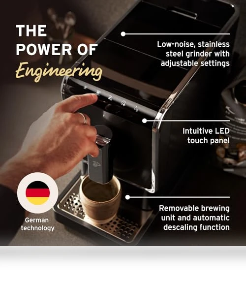 Automatic Espresso & Coffee Machine with Built-in Grinder — Electric Blade Coffee Grinders, Tchibo