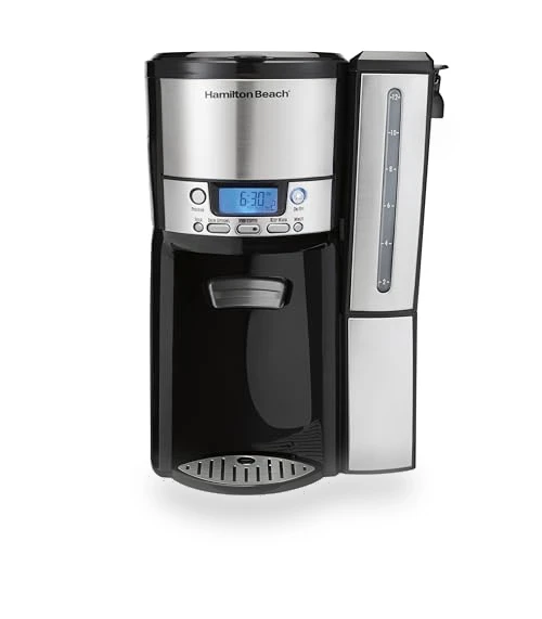 Coffee Maker with 12 Cup Capacity & Internal Storage Coffee Pot — Electric Blade Coffee Grinders, Hamilton Beach