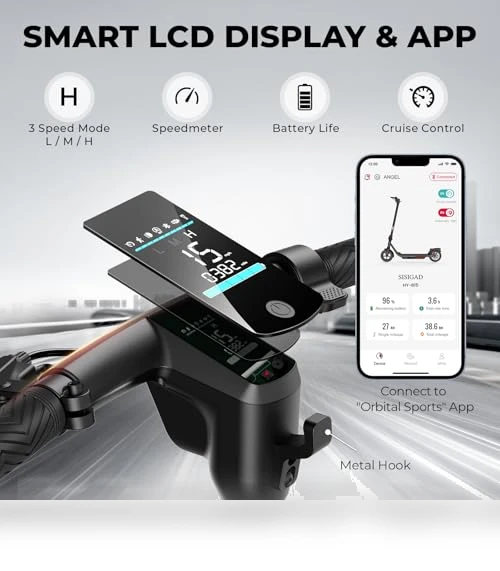 Electric Scooter with 10" Tires and 600W Peak Motor — Electric Self-Balancing Scooters, SISIGAD