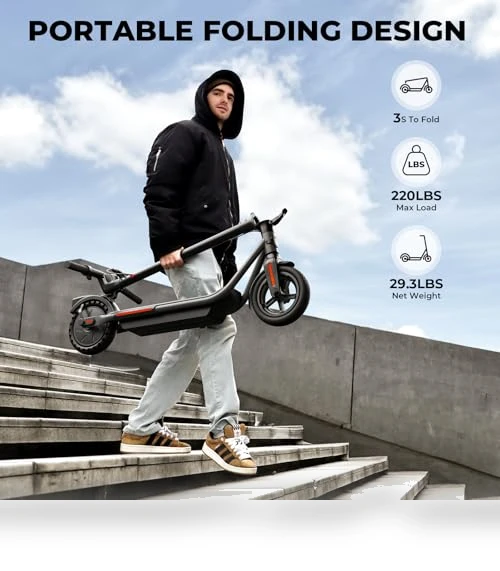 Electric Scooter with 10" Tires and 600W Peak Motor — Electric Self-Balancing Scooters, SISIGAD