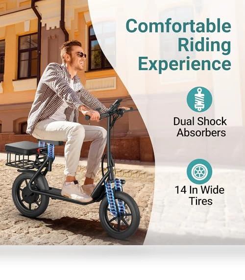 Electric Scooter with Seat — Electric Vehicles, NAVIC