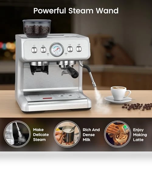 Espresso Machine with Grinder — Coffee & Espresso Combos, Electactic