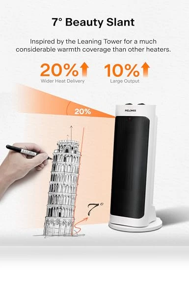 Fast Heating Tower Heater — Portable Heating Solutions, PELONIS