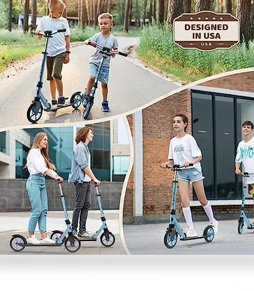 Foldable Kick Scooter with Adjustable Handlebar — Push Scooters, WAYPLUS