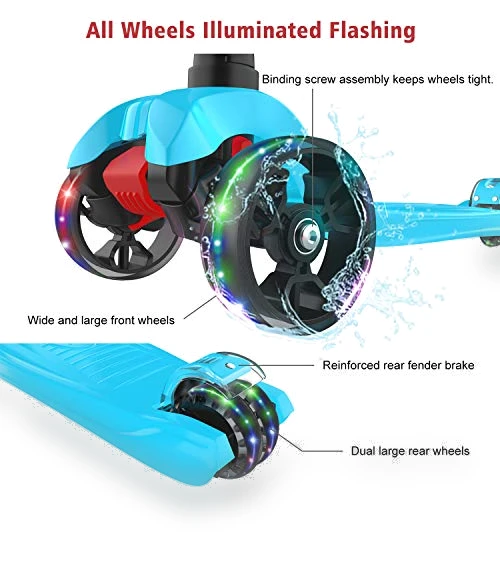 Kick Scooter with Light-Up Wheels — Electric Vehicles, Allek