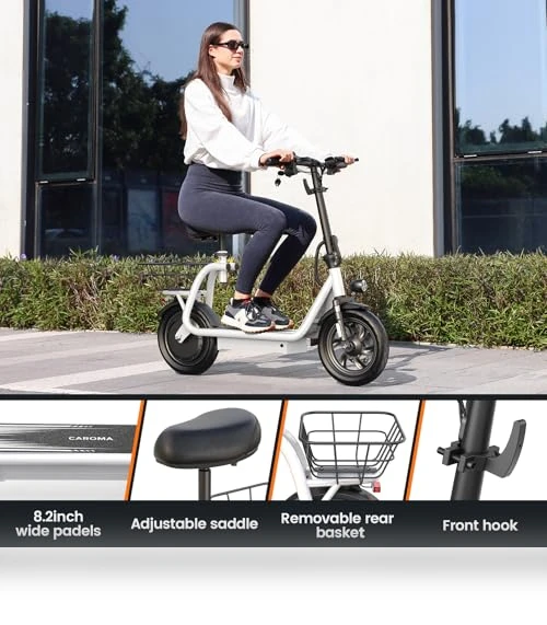 Peak 1200W Electric Scooter with Seat — Push Scooters, Caroma