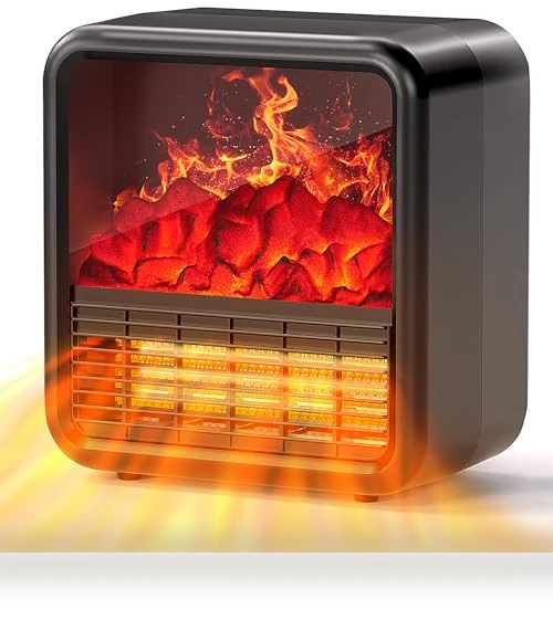 Portable Space Heater with 3D Flame Effect — Portable Heating Solutions, Alpaca