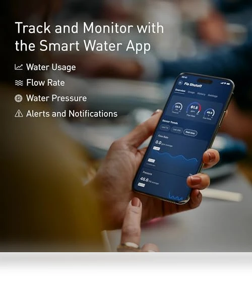 Smart Water Shutoff with Detector — Water Leak Detection Systems, Moen