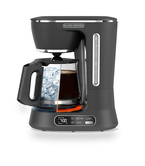 Split Brew 12-Cup Digital Coffee Maker — Electric Blade Coffee Grinders, BLACK+DECKER