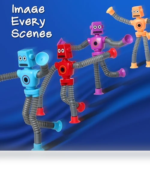 Telescopic Suction Cup Robot Easter Toy — Infant & Early Childhood Playthings, SYSAMA