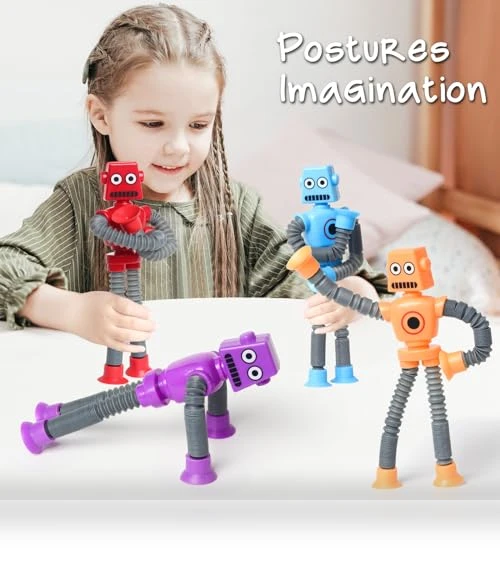 Telescopic Suction Cup Robot Easter Toy — Infant & Early Childhood Playthings, SYSAMA