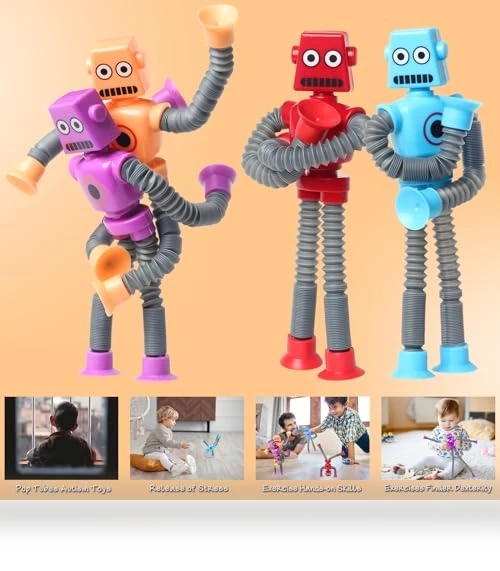 Telescopic Suction Cup Robot Easter Toy — Infant & Early Childhood Playthings, SYSAMA