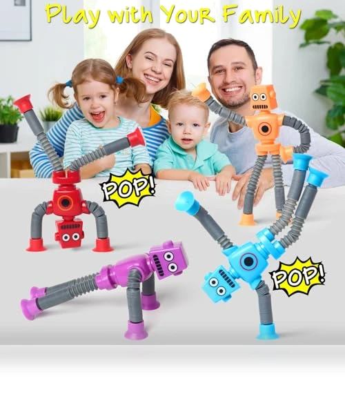 Telescopic Suction Cup Robot Easter Toy — Infant & Early Childhood Playthings, SYSAMA