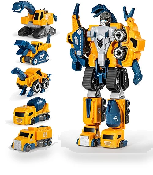 Toddler Robot Construction Vehicles Set — Construction Kits, MIEBELY