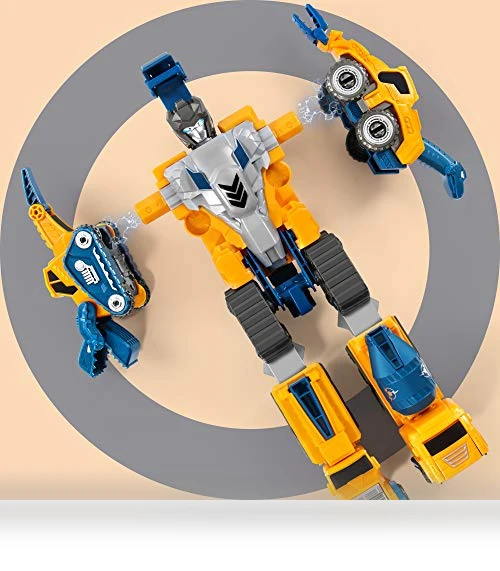 Toddler Robot Construction Vehicles Set — Construction Kits, MIEBELY