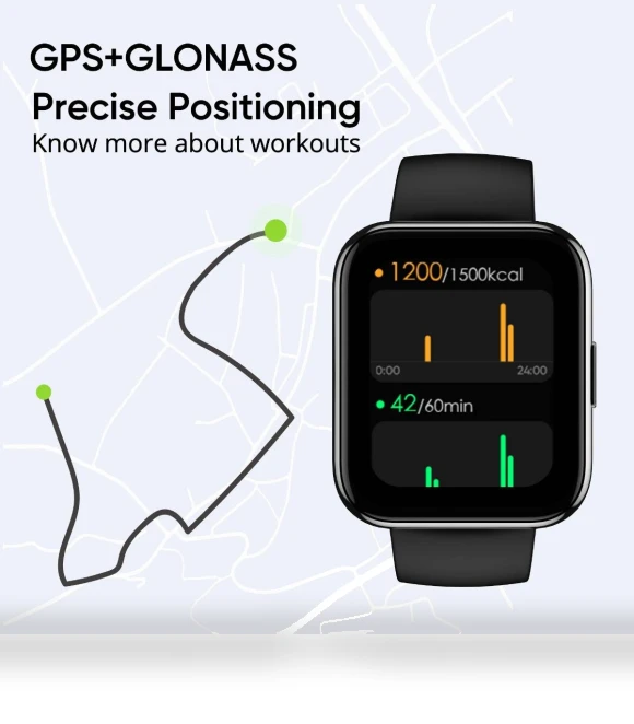 Advanced Smartwatch with GPS and Health Monitoring — Smartwatches, Realme