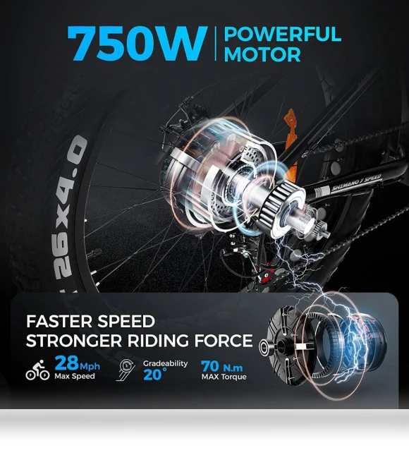 Electric Mountain Bike — E-Bikes, SAMEBIKE
