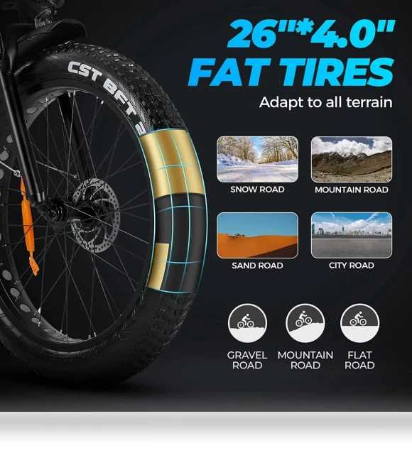 Electric Mountain Bike — E-Bikes, SAMEBIKE