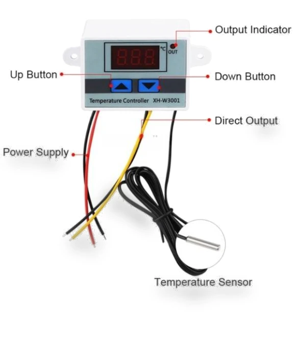 Digital LED Temperature Controller — Home Climate Control