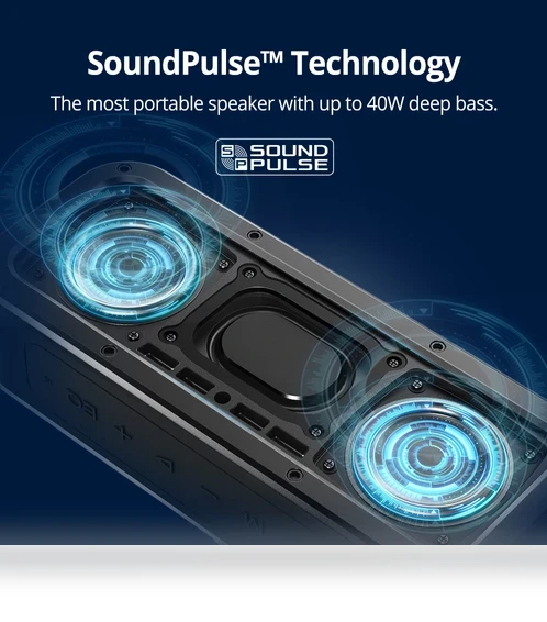 SoundPulse™ 40W Bluetooth Speaker — Portable Audio, Tronsmart