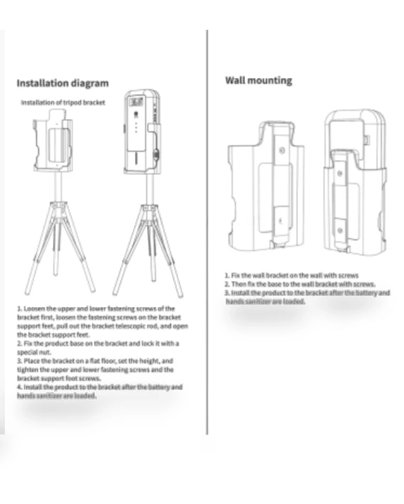 Infrared Thermometer with Automatic Sterilization Dispenser — Temperature Measurement Devices